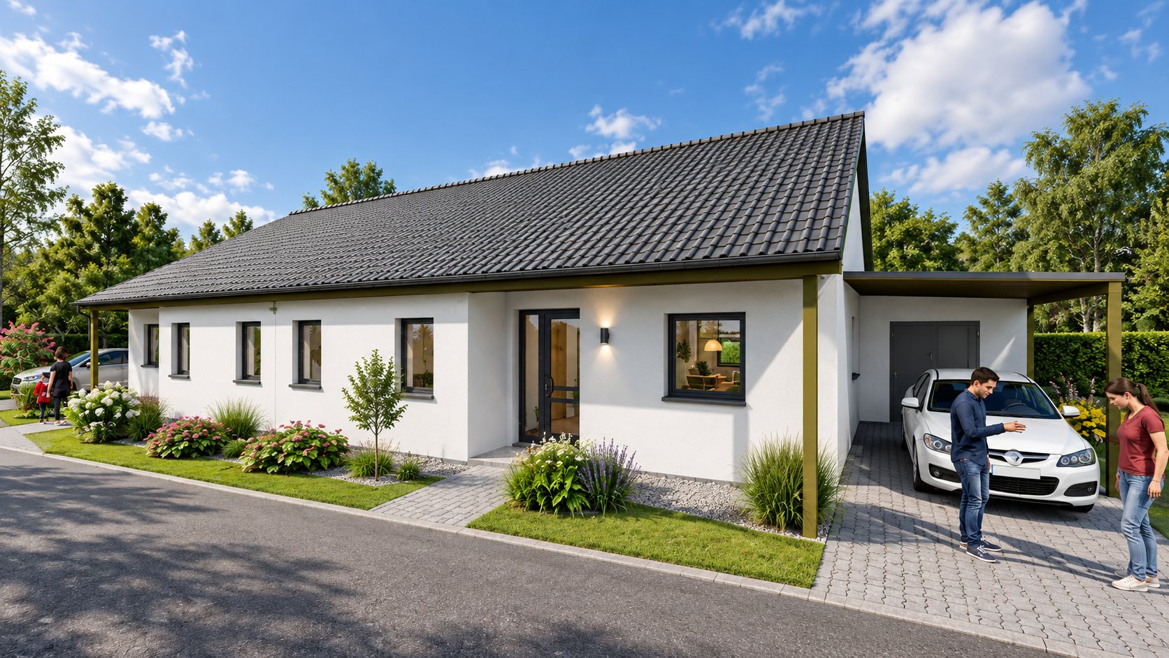 Visualisierung der Straßenseite